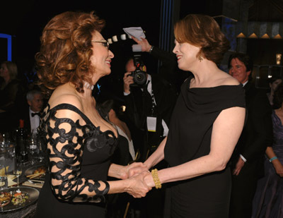 Sophia Loren and Sigourney Weaver