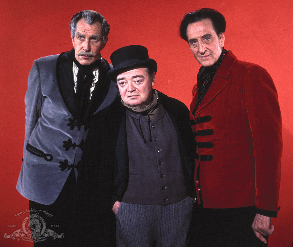 Still of Peter Lorre, Vincent Price and Basil Rathbone in Tales of Terror (1962)