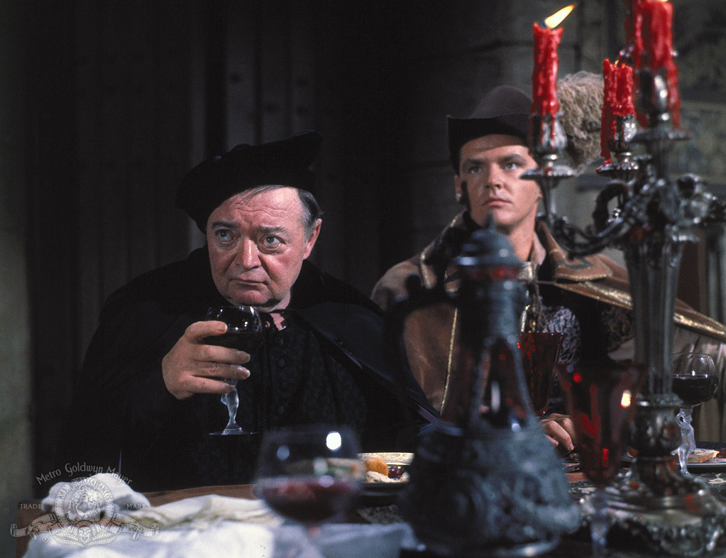Still of Peter Lorre and Jack Nicholson in The Raven (1963)