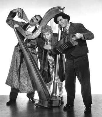 The Marx Brothers (Groucho, Harpo, Chico) circa 1936