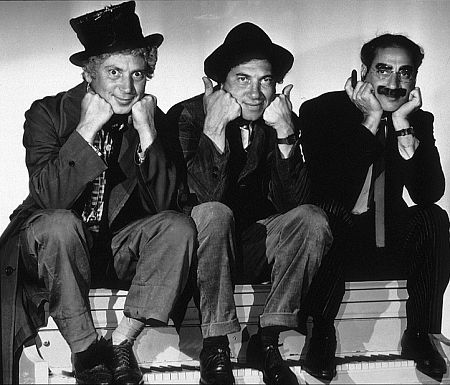 The Marx Brothers sitting on a piano, 1936. Modern silver gelatin, 11x14, estate stamped. $600 Silver gelatin, printed later, 16x20, estate stamped. $1200 © 1978 Ted Allan MPTV