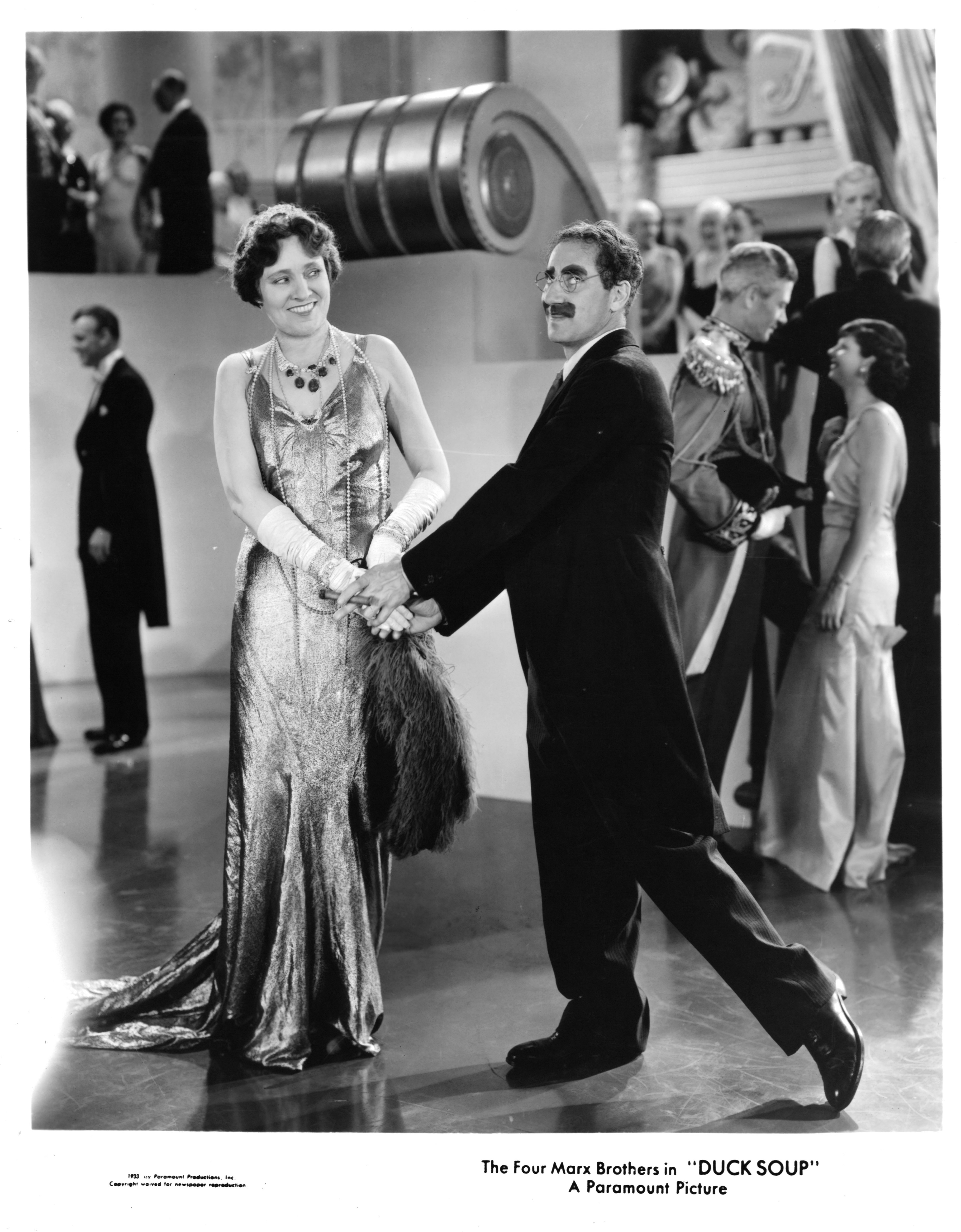 Still of Groucho Marx and Margaret Dumont in Duck Soup (1933)