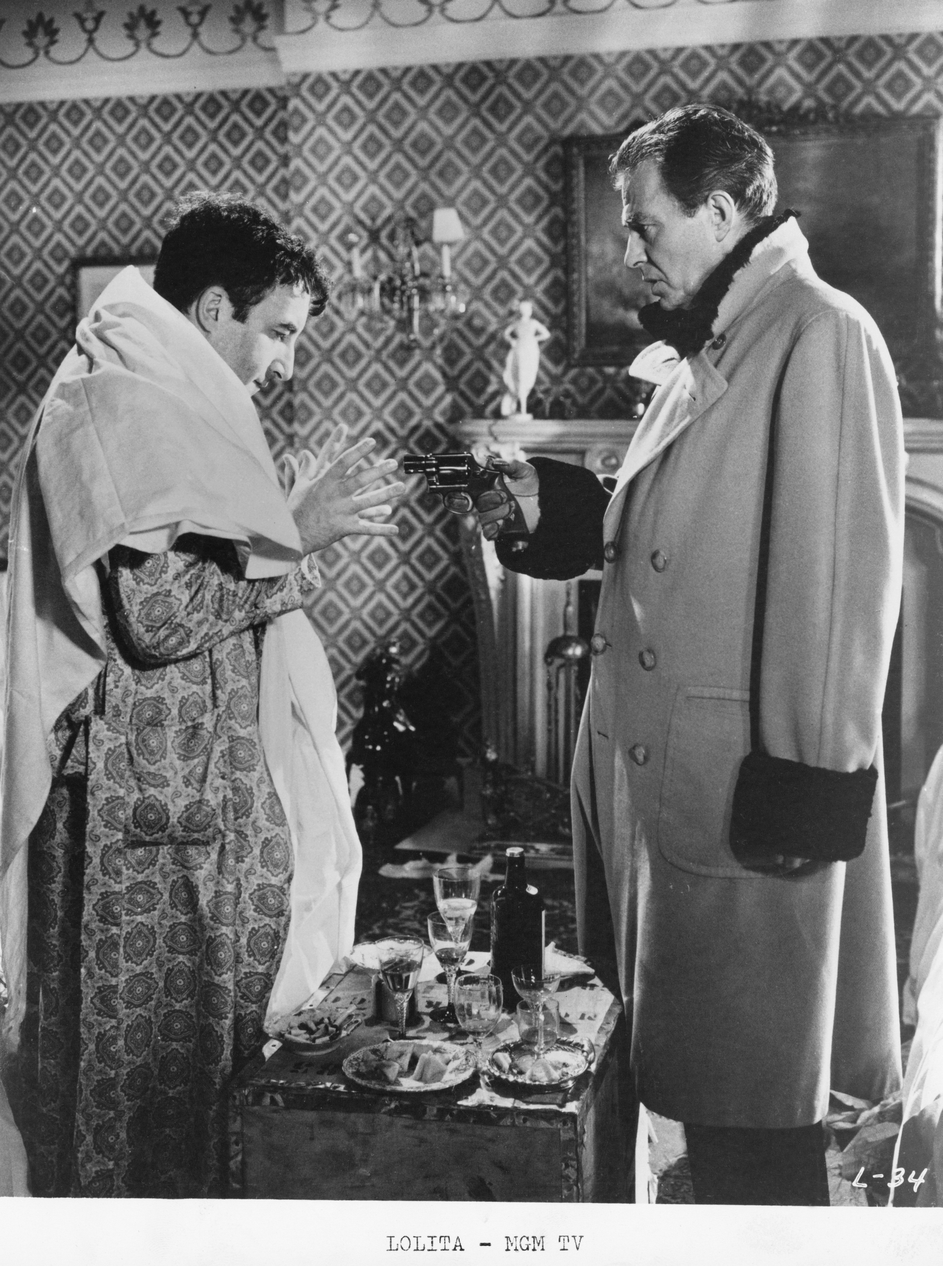 Still of James Mason and Peter Sellers in Lolita (1962)