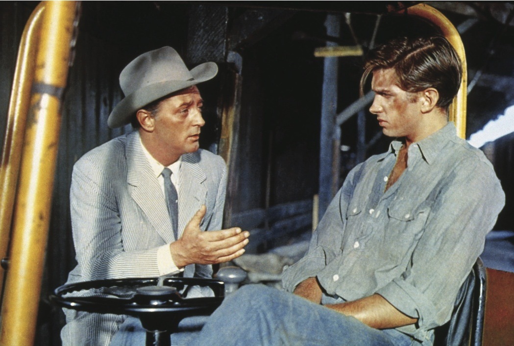 Still of Robert Mitchum and George Hamilton in Home from the Hill (1960)