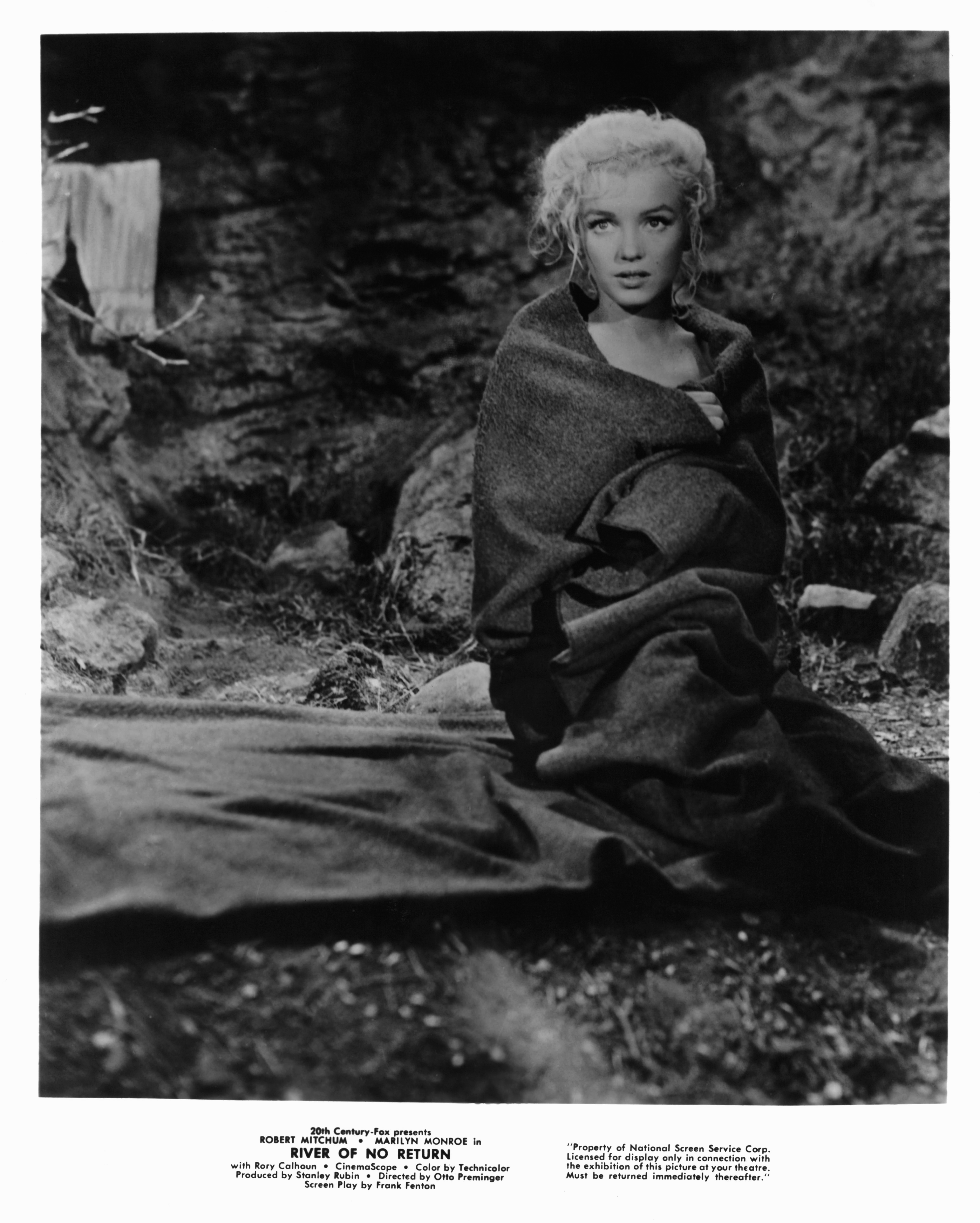 Still of Marilyn Monroe and Arthur Shields in River of No Return (1954)