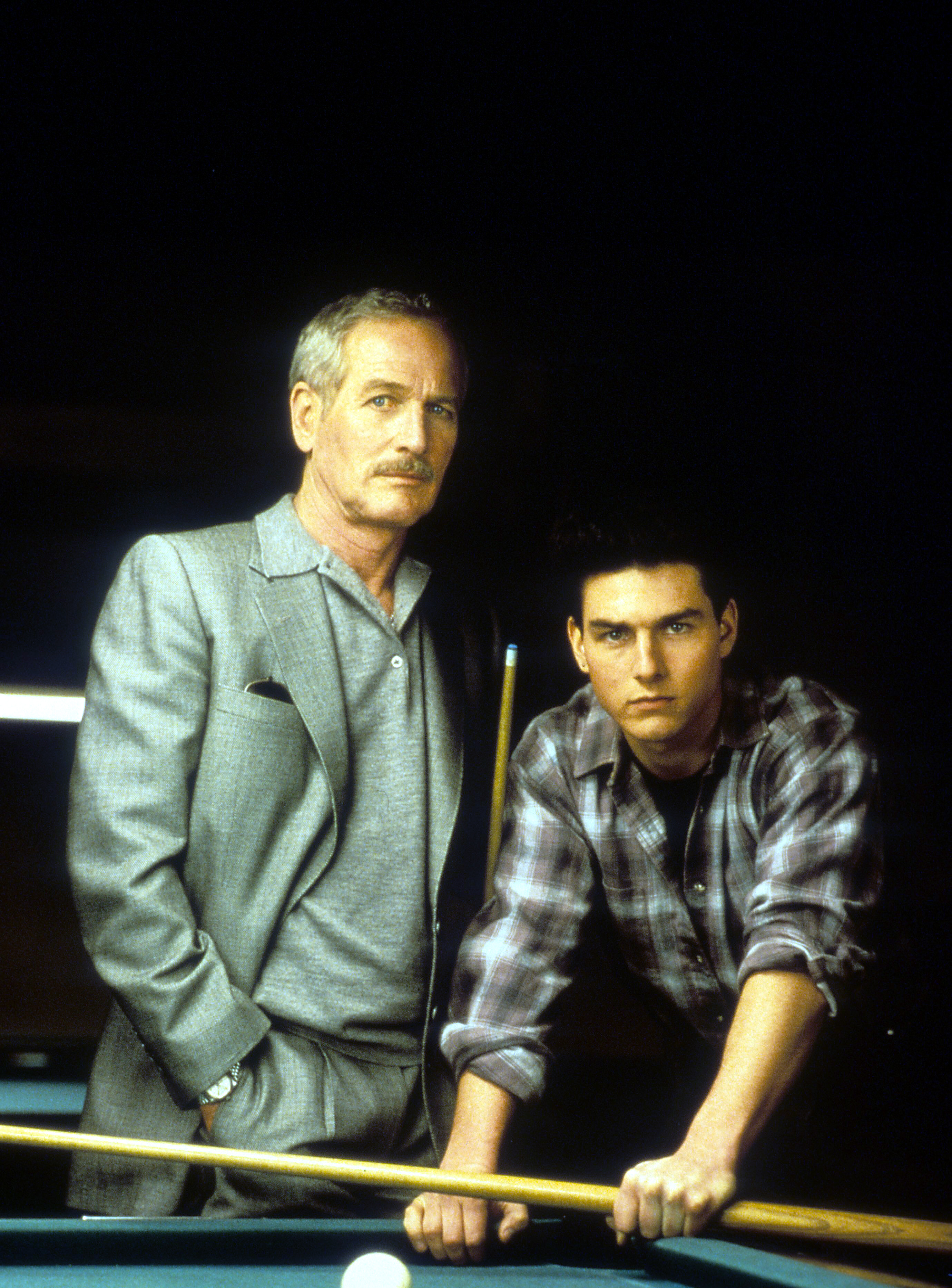 Still of Paul Newman and Tom Cruise in The Color of Money (1986)