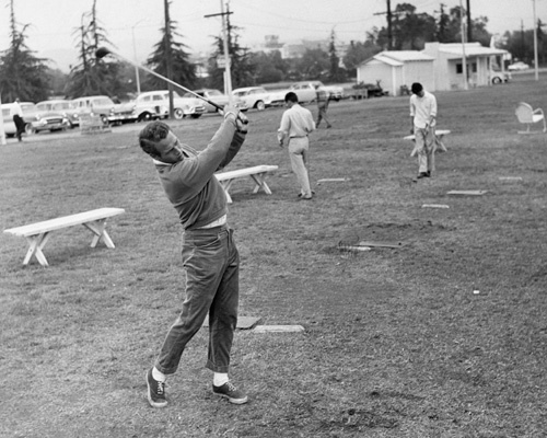 Paul Newman golfing circa 1960