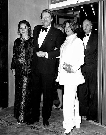 Gregory Peck, his wife Veronique Passani and Ava Gardner at the 