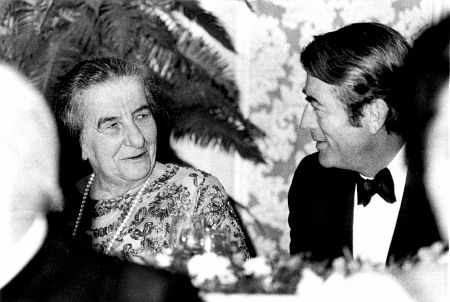 Gregory Peck and Golda Meir, Prime Minister of Israel October 2, 1969