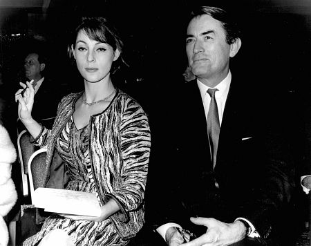 Gregory Peck and his wife Veronique Passani c. 1967