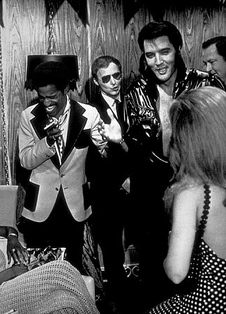 Elvis Presley and Sammy Davis, Jr., 1970.