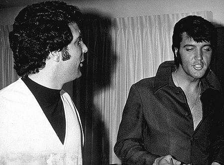 Elvis Presley and Tom Jones, circa 1969.