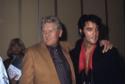 Elvis Presley with his father Vernon