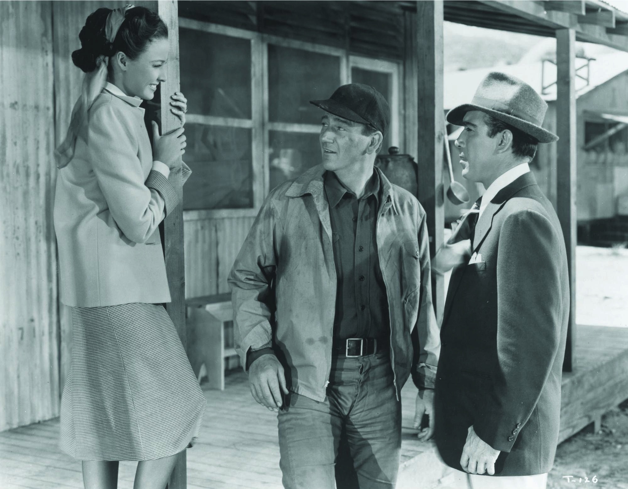 Still of Anthony Quinn, John Wayne and Laraine Day in Tycoon (1947)