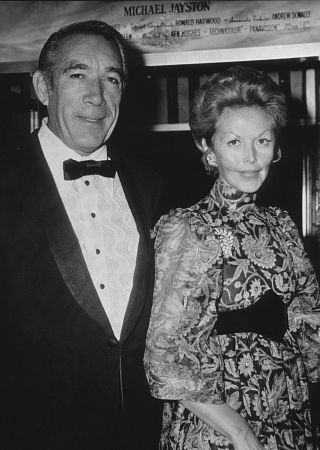 Anthony Quinn and Mrs. Rothman, for the premiere of 