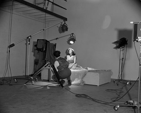 George Hurrell photographing Jane Russell Beverly Hills Studio, c. 1942