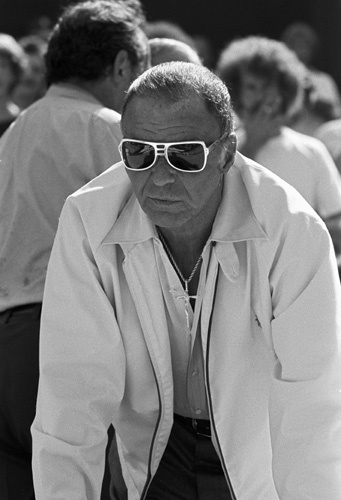 Frank Sinatra at a Los Angeles Dodgers World Series game