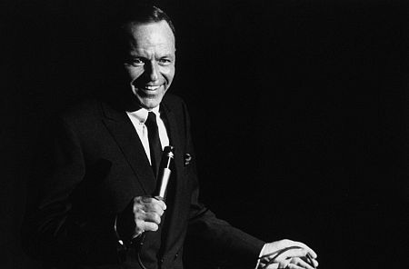 Frank Sinatra performing, circa 1962. Modern silver gelatin, 11x14, estate stamped. $600 © 1978 Ted Allan MPTV