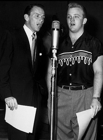 Frank Sinatra and Gary Crosby 1954 Photo by Gabi Rona