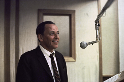 Frank Sinatra at a Reprise recording session 11-13-1968