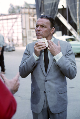 Frank Sinatra during the making of 