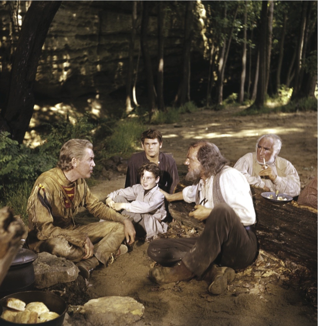 Still of James Stewart and Karl Malden in How the West Was Won (1962)