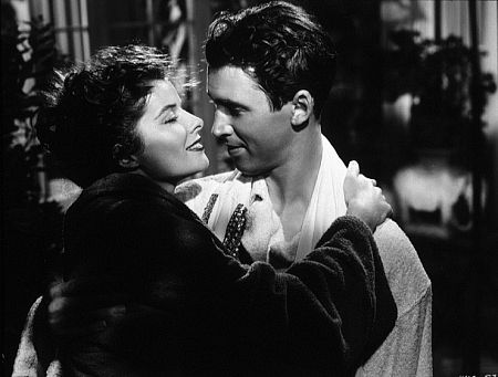 722-1005 Katharine Hepburn and James Stewart in 