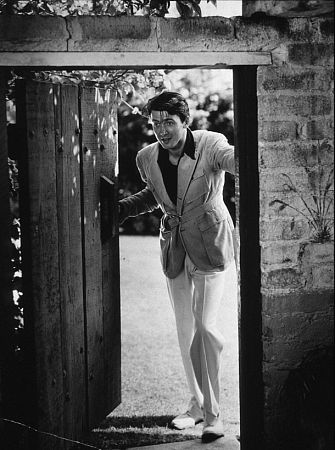 James Stewart standing in a doorway, 1936. Vintage silver gelatin, 13x10, estate stamped. $1200 © 1978 Ted Allan MPTV