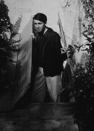 James Stewart coming out of a basement, 1936. Vintage silver gelatin, 13x10, estate stamped. $1200 © 1978 Ted Allan MPTV