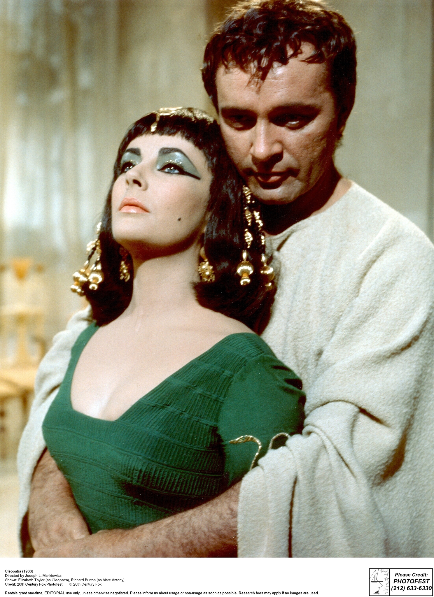 Still of Richard Burton and Elizabeth Taylor in Cleopatra (1963)