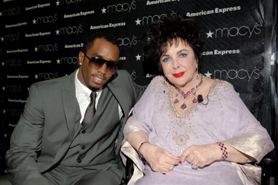 Elizabeth Taylor and Sean Combs