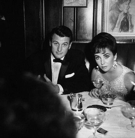 Elizabeth Taylor and Rock Hudson