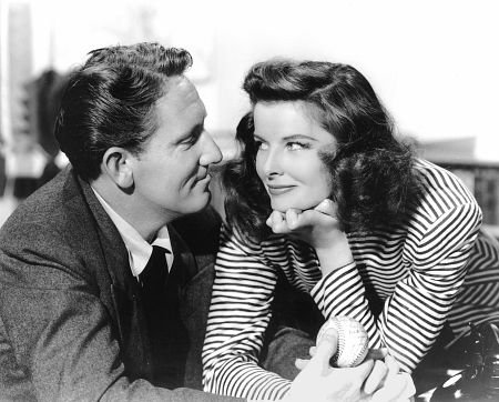 Katharine Hepburn and Spencer Tracy in Woman of the Year (1942)