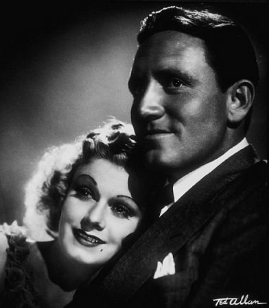 Jean Harlow and Spencer Tracy, 1936.