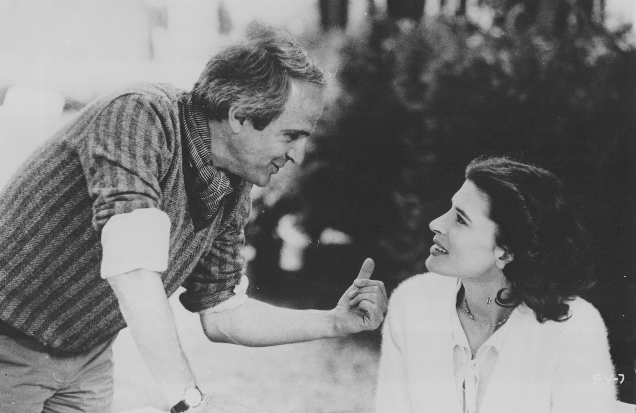Still of François Truffaut and Fanny Ardant in Vivement dimanche! (1983)