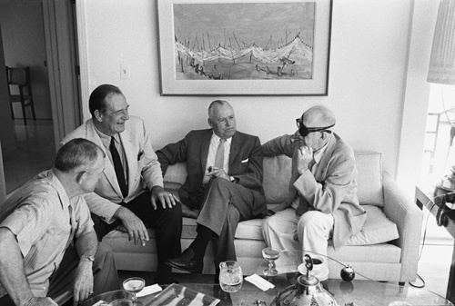 John Wayne at home with John Ford