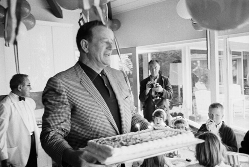 John Wayne at his son Ethan's birthday