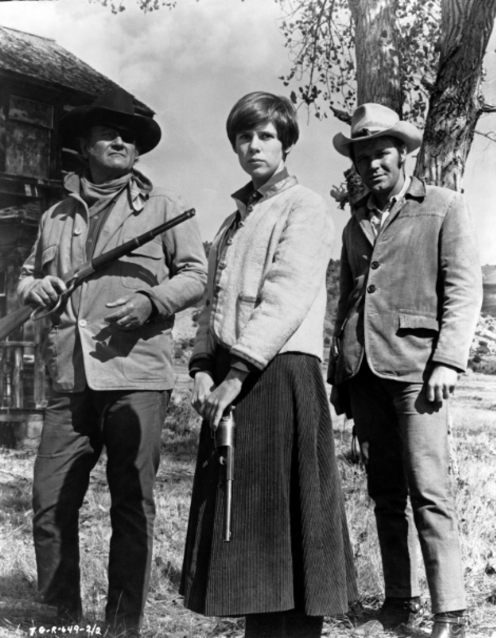 Still of John Wayne, Glen Campbell and Kim Darby in True Grit (1969)