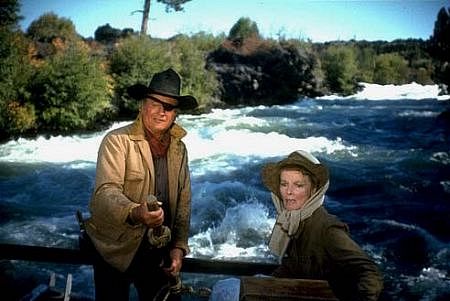 9967-3 Katharine Hepburn and John Wayne in 