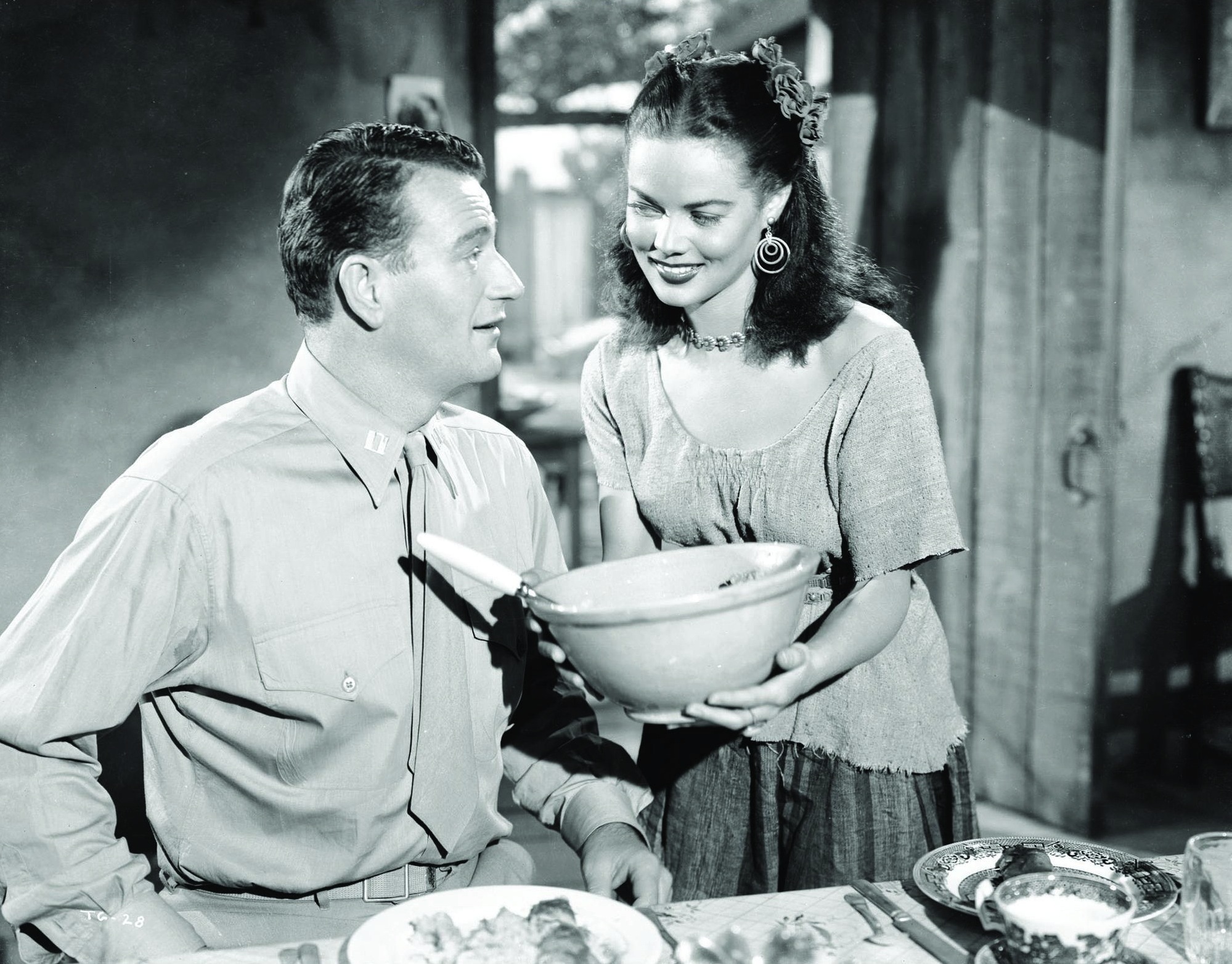 Still of John Wayne and Anne Triola in Without Reservations (1946)