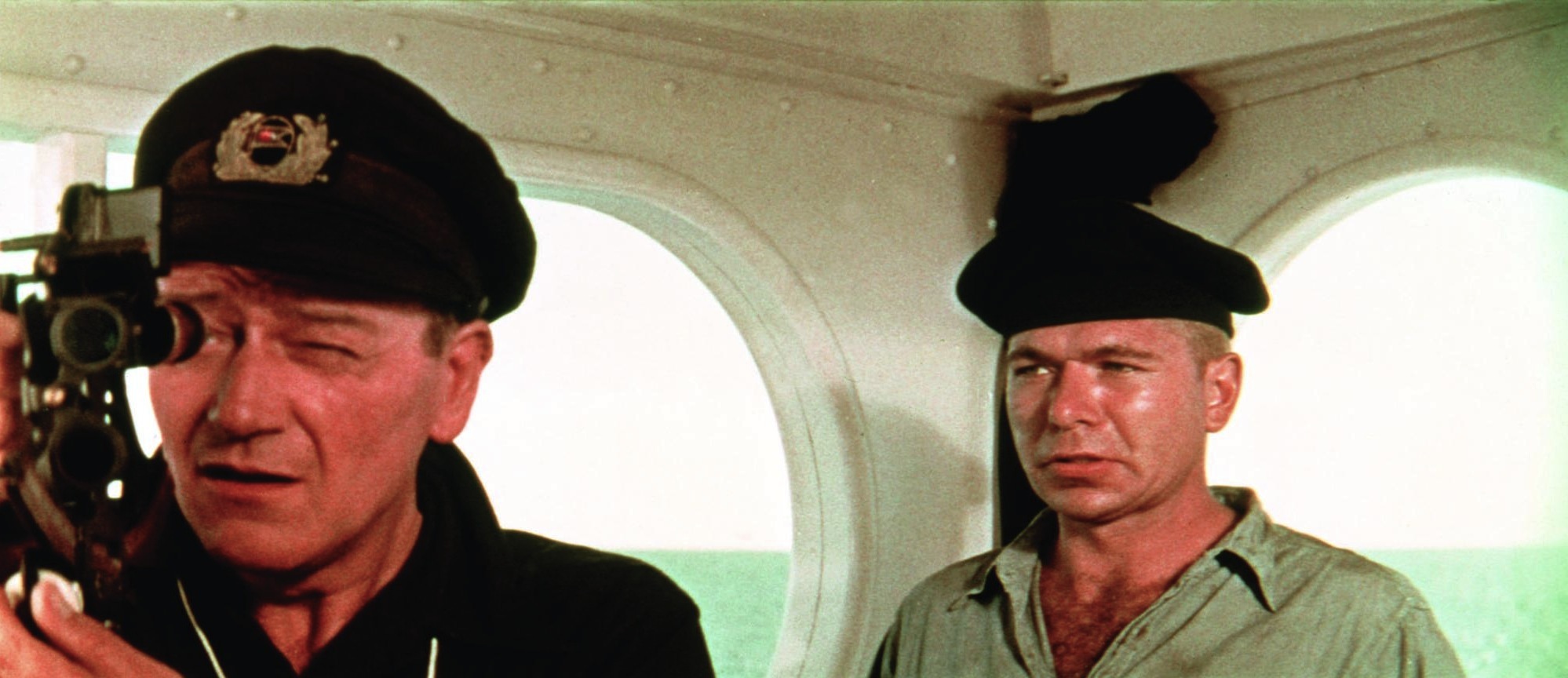 Still of John Wayne in The Sea Chase (1955)