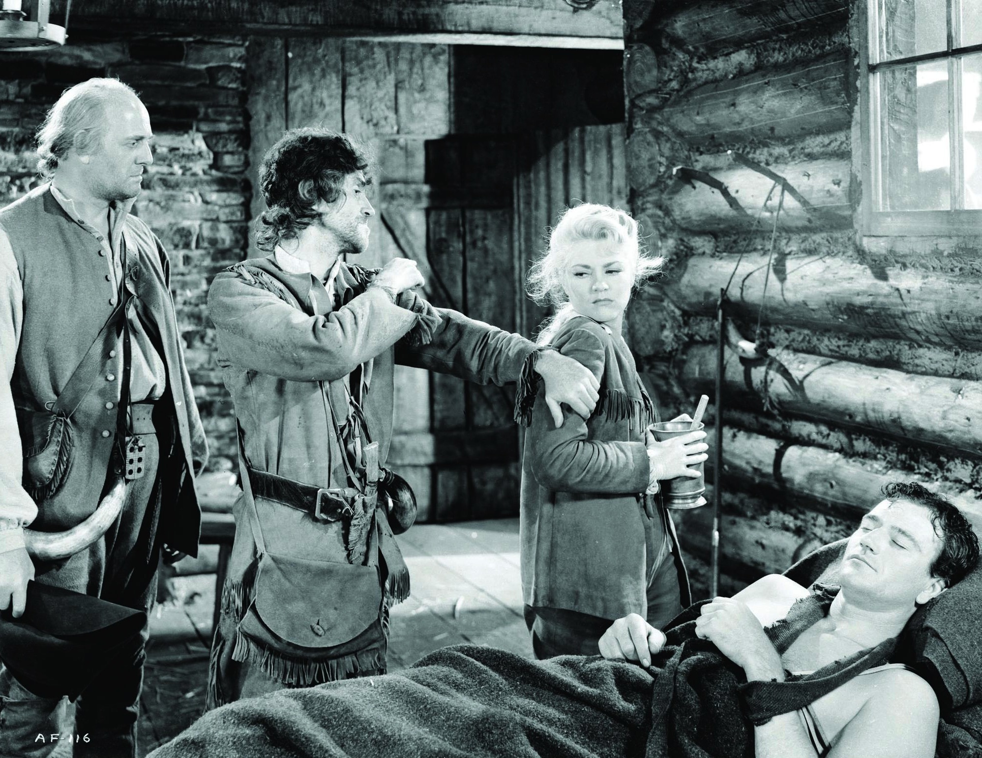 Still of John Wayne and Claire Trevor in Allegheny Uprising (1939)
