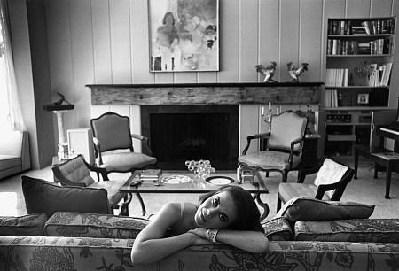 Natalie Wood at home in Bel Air, Ca., 1966.