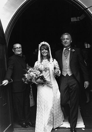 Natalie Wood with her husband Richard Gregson on their wedding day, May 30, 1969.