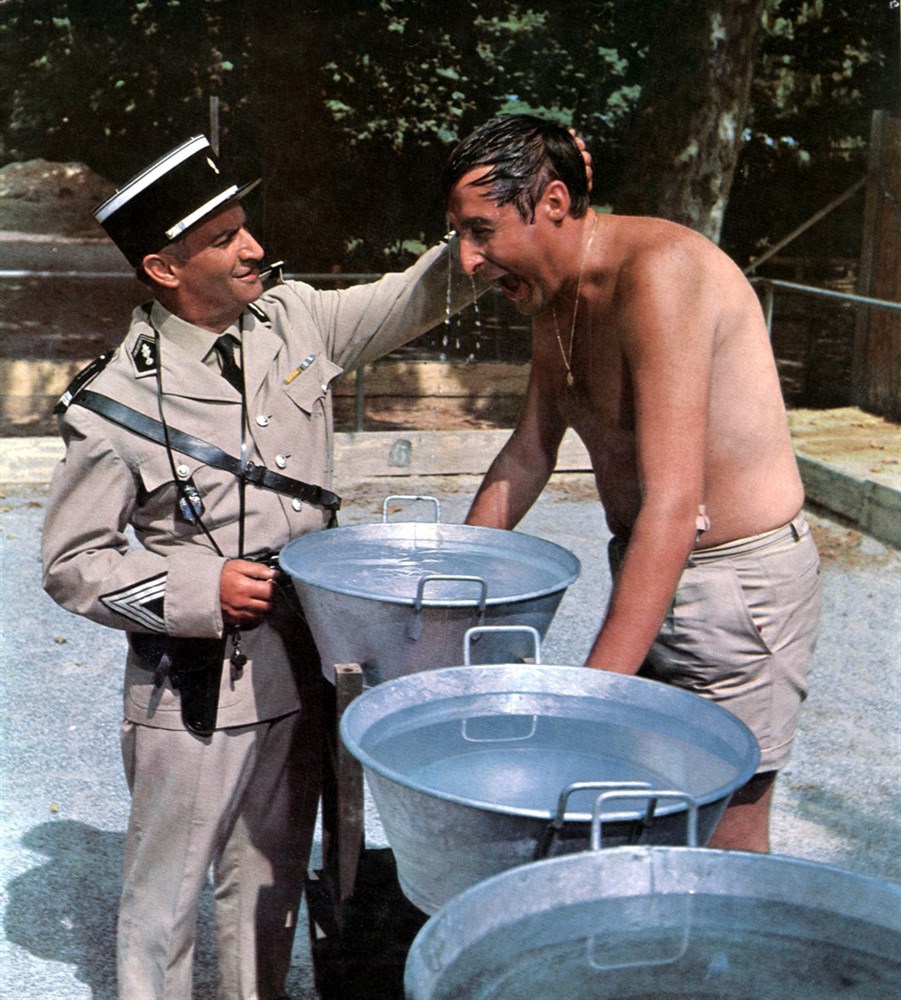 Still of Louis de Funès and Guy Grosso in The Troops of St. Tropez (1964)
