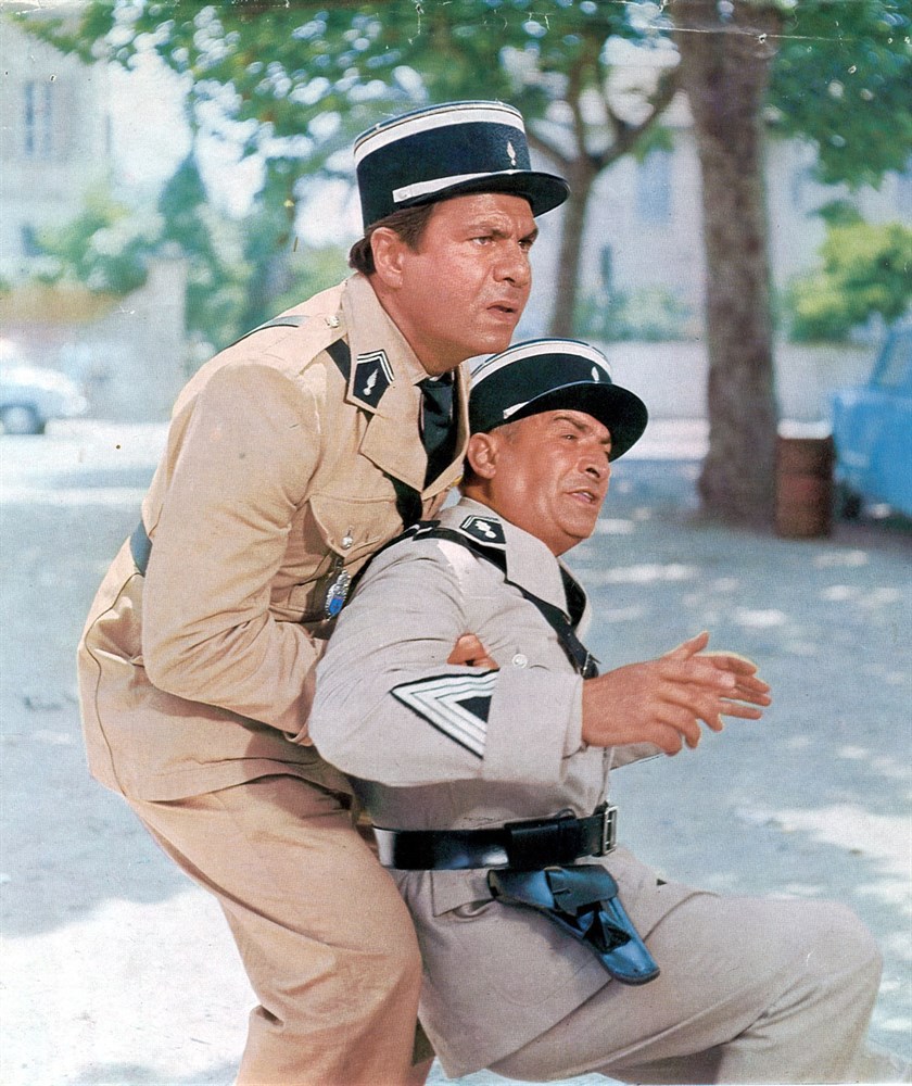 Still of Louis de Funès and Michel Galabru in The Troops of St. Tropez (1964)