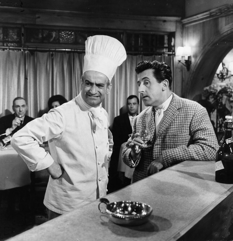 Still of Louis de Funès and Jean Lefebvre in The Gentleman from Epsom (1962)