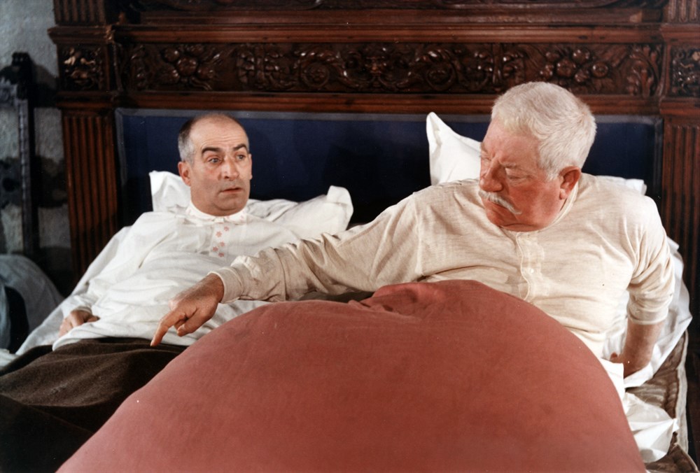 Still of Louis de Funès and Jean Gabin in The Tattoo (1968)