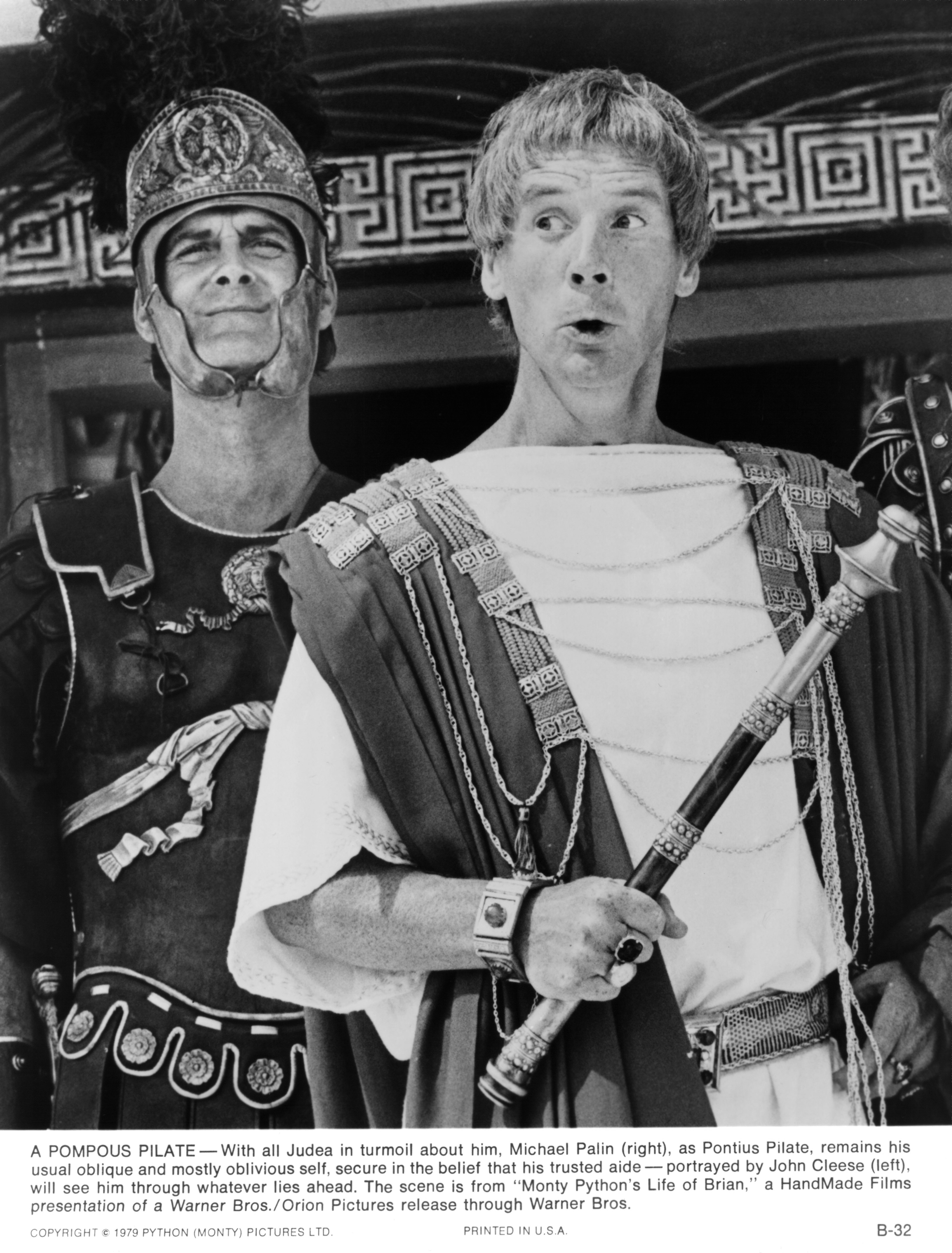Still of John Cleese and Michael Palin in Life of Brian (1979)