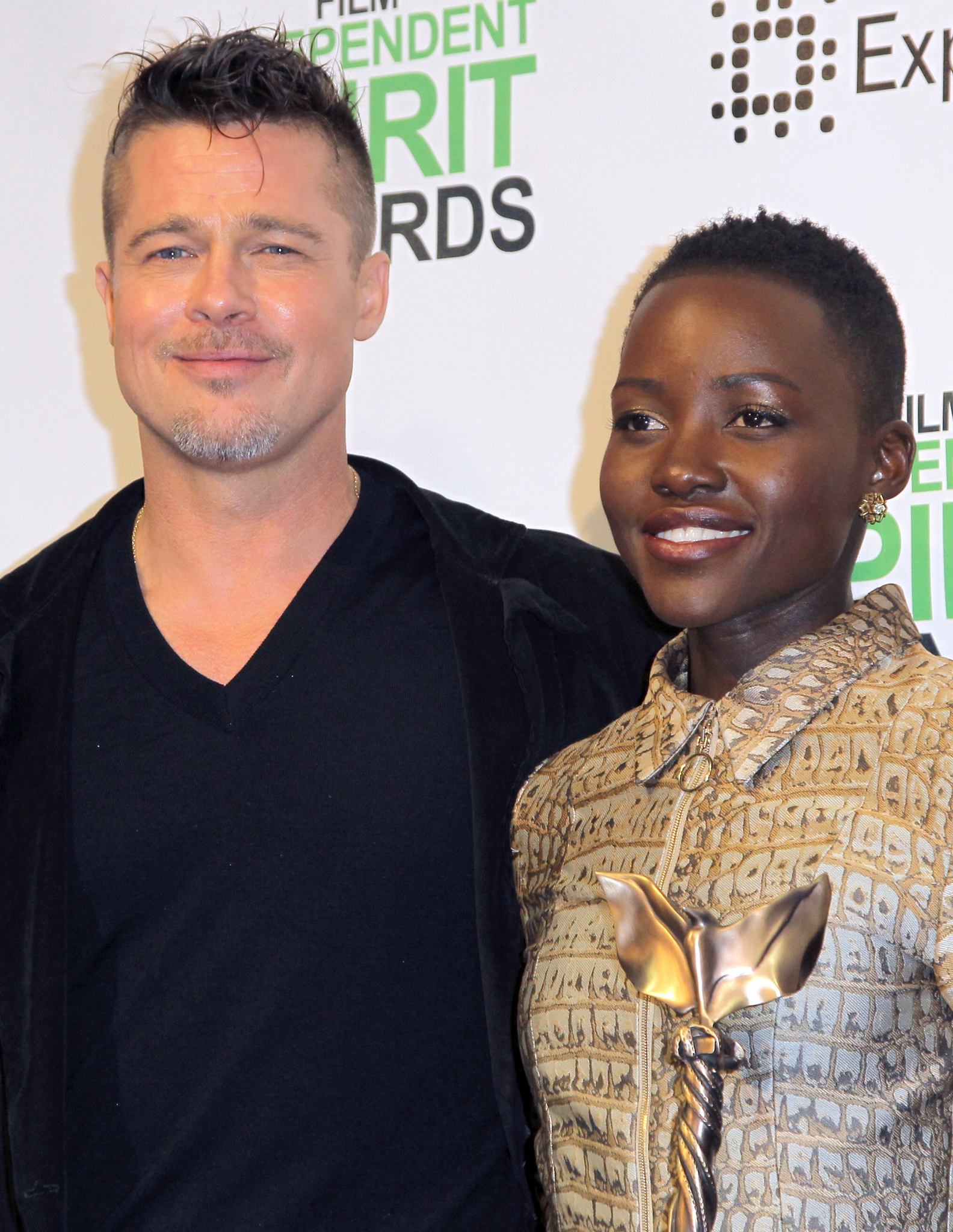 Brad Pitt and Lupita Nyong'o